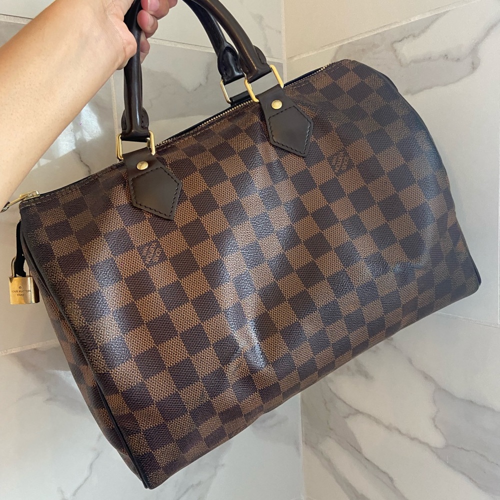 Authentic Louis Vuitton Damier Ebene Speedy 30